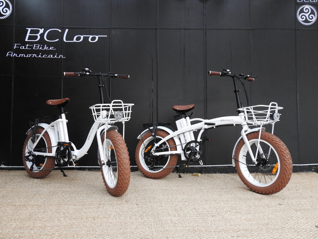 vélo électrique pliant fat bike made in bretagne beachcruiser vélo a grosses roues vélo électrique californien 