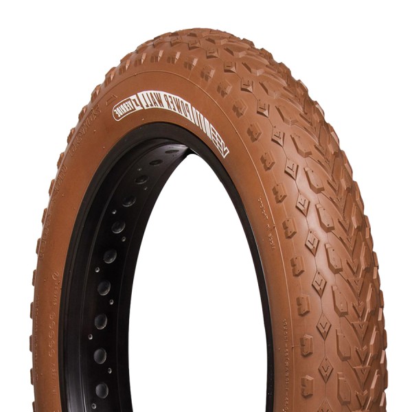 Pneu VEE TIRE CO® Mission Command 20x4.0 flanc brun vintage pour fat bike BOUBOU BICLOO®