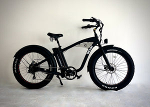 Ouvrir l&#39;image dans le diaporama, meilleur vélo électrique Français assistance électrique Made in Bretagne VAE beach cruiser chopper vélo californien Fat bike électrique vélo tout terrain vélo électrique tout terrains femmes hommes vintage porte bagage assistance location vente bouboubicloo modèle ORIGINAL BOUBOU BICLOO
