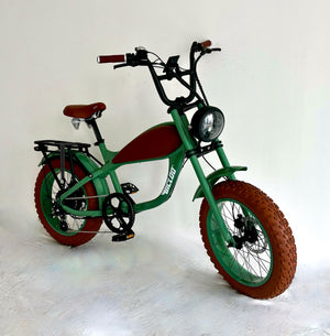 meilleur vélo électrique Français assistance électrique Made in Bretagne VAE beach cruiser chopper vélo californien Fat bike électrique vélo tout terrains femmes hommes vélo électrique vintage porte bagage assistance location vente bouboubicloo modèle BOOBER BICLOO